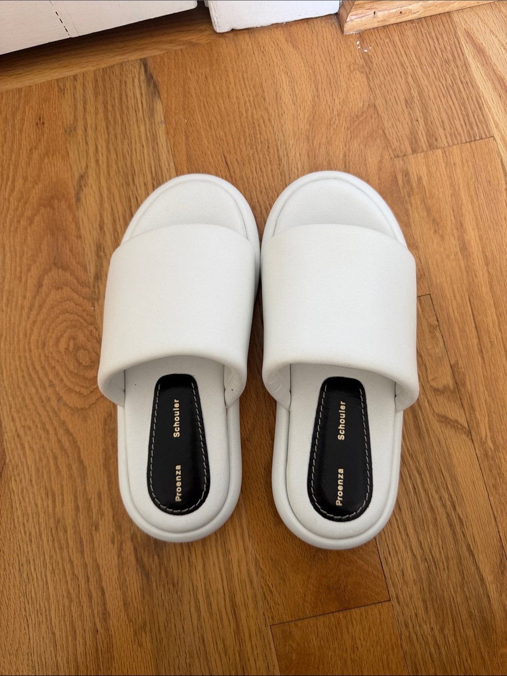 Proenza Schouler White Padded Slide Sandals